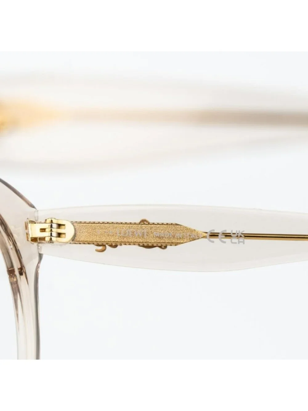 Loewe CURVY Women Eyeglasses Beige Round LW50074F 057 NEW AUTHENTIC